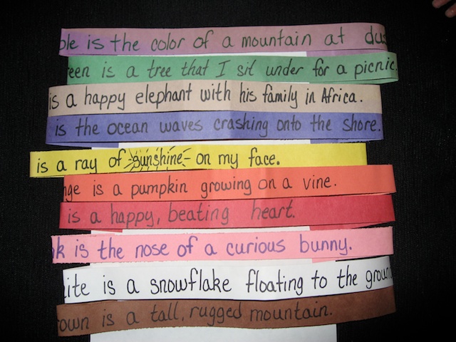Rainbow poetry